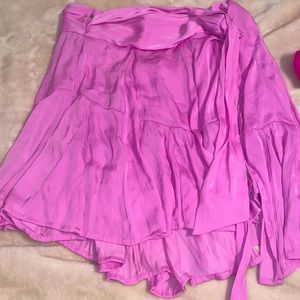 Free People Purple Wrap Skirt